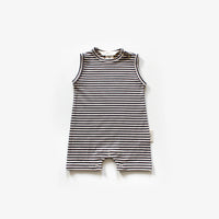 Summer Romper | Midnight Stripe