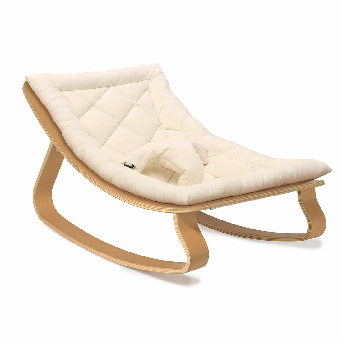 LEVO Baby Rocker | Beech + White