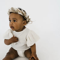 Muslin Bubble Romper | Vanilla