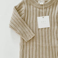 Ribbed Knit Sweater | Oat
