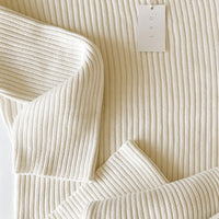 Knit Ribbed Pant | Powder