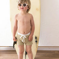 Euro Style Swim Trunks | Khaki