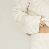 Knit Ribbed Pant | Powder