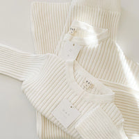 Knit Ribbed Sweater | Powder