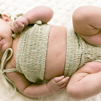 Smocked Bikini Top | Sage