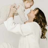 Knit Ribbed Sweater | Powder