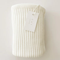 Powder Ribbed Knit Blanket