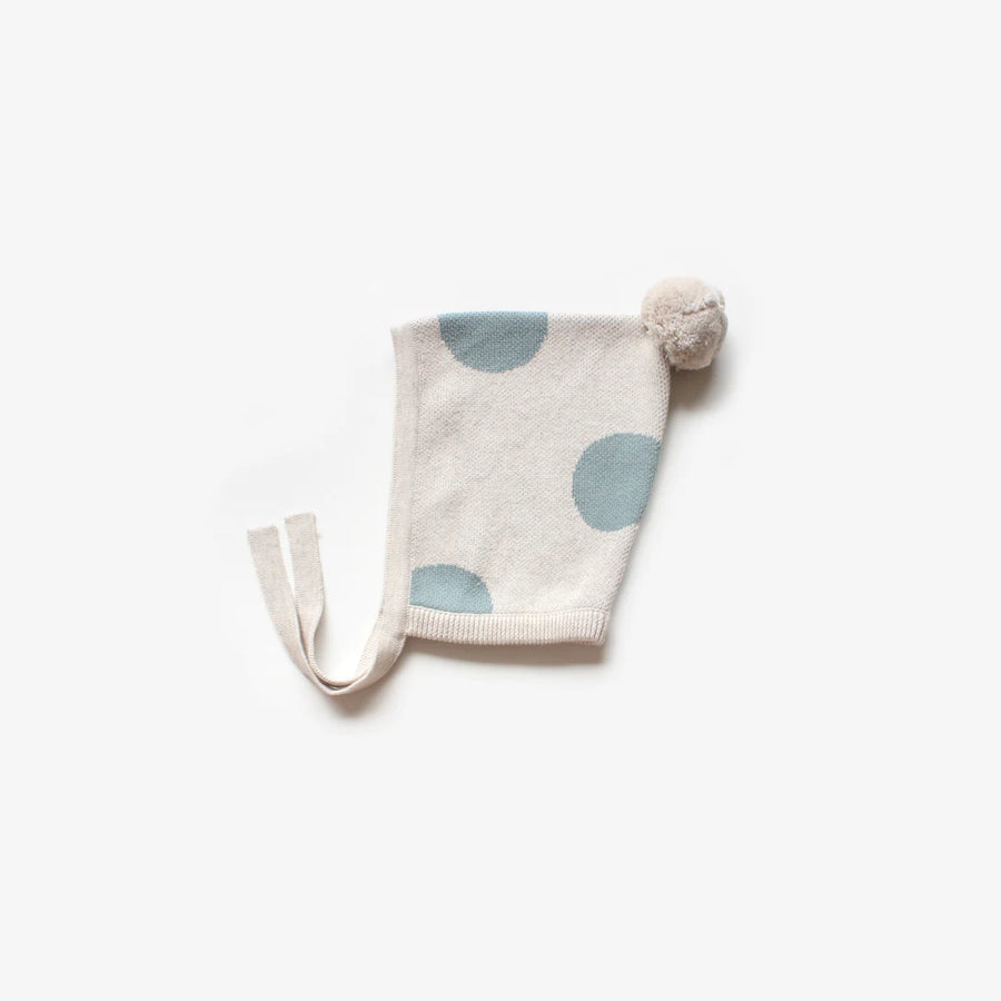 Organic Cotton Knit Bonnet | Blue Moon