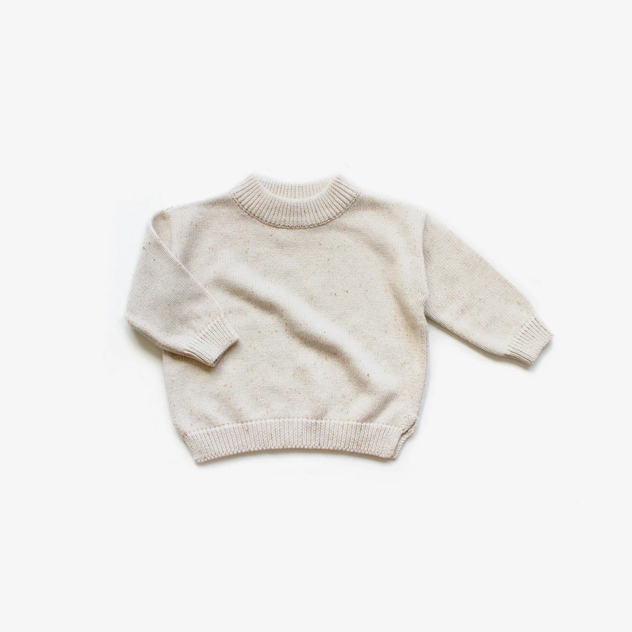 Organic Cotton Knit Jumper | Oat