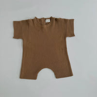 Ribb Romper | Walnut