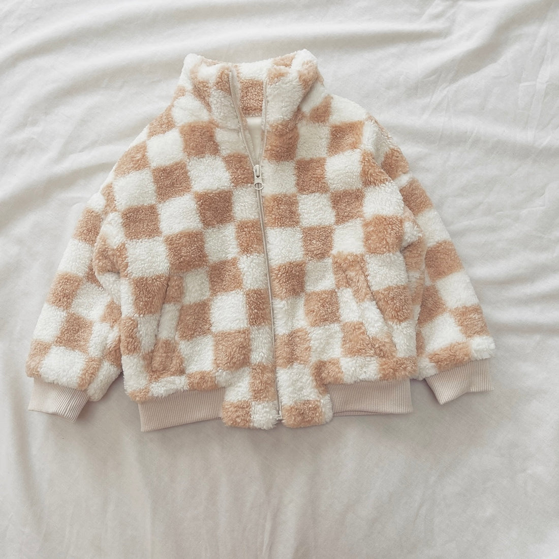 Teddy Coat | Checked