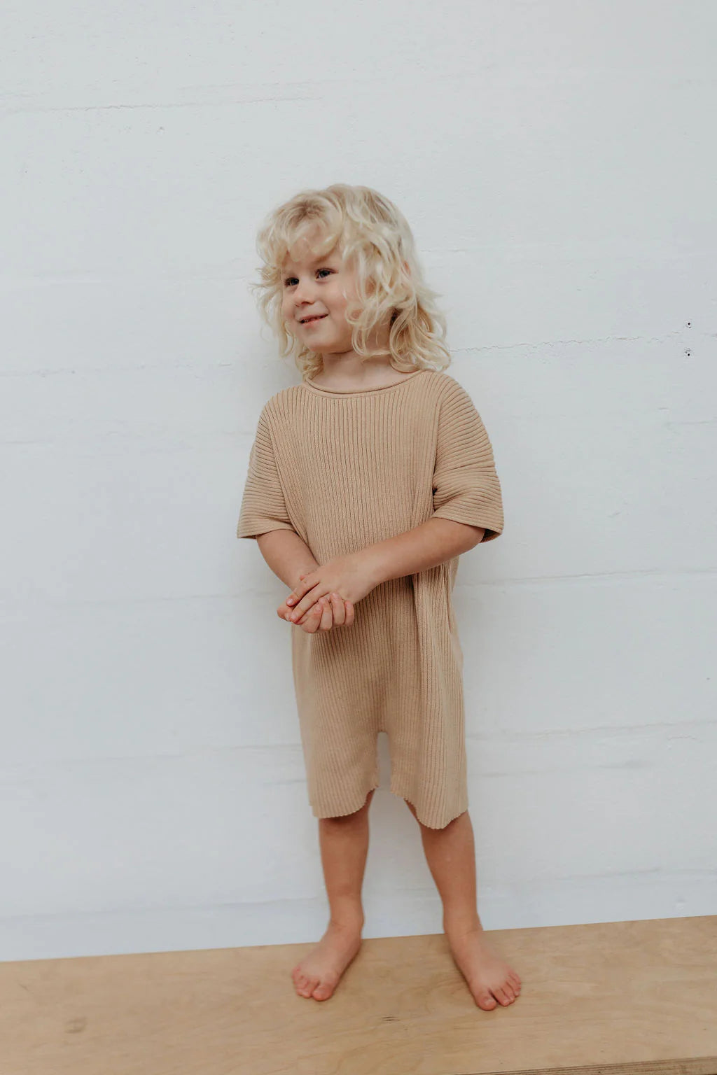 Ribb Romper | Sand