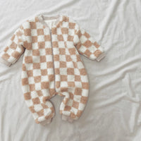 Teddy Romper | Checked