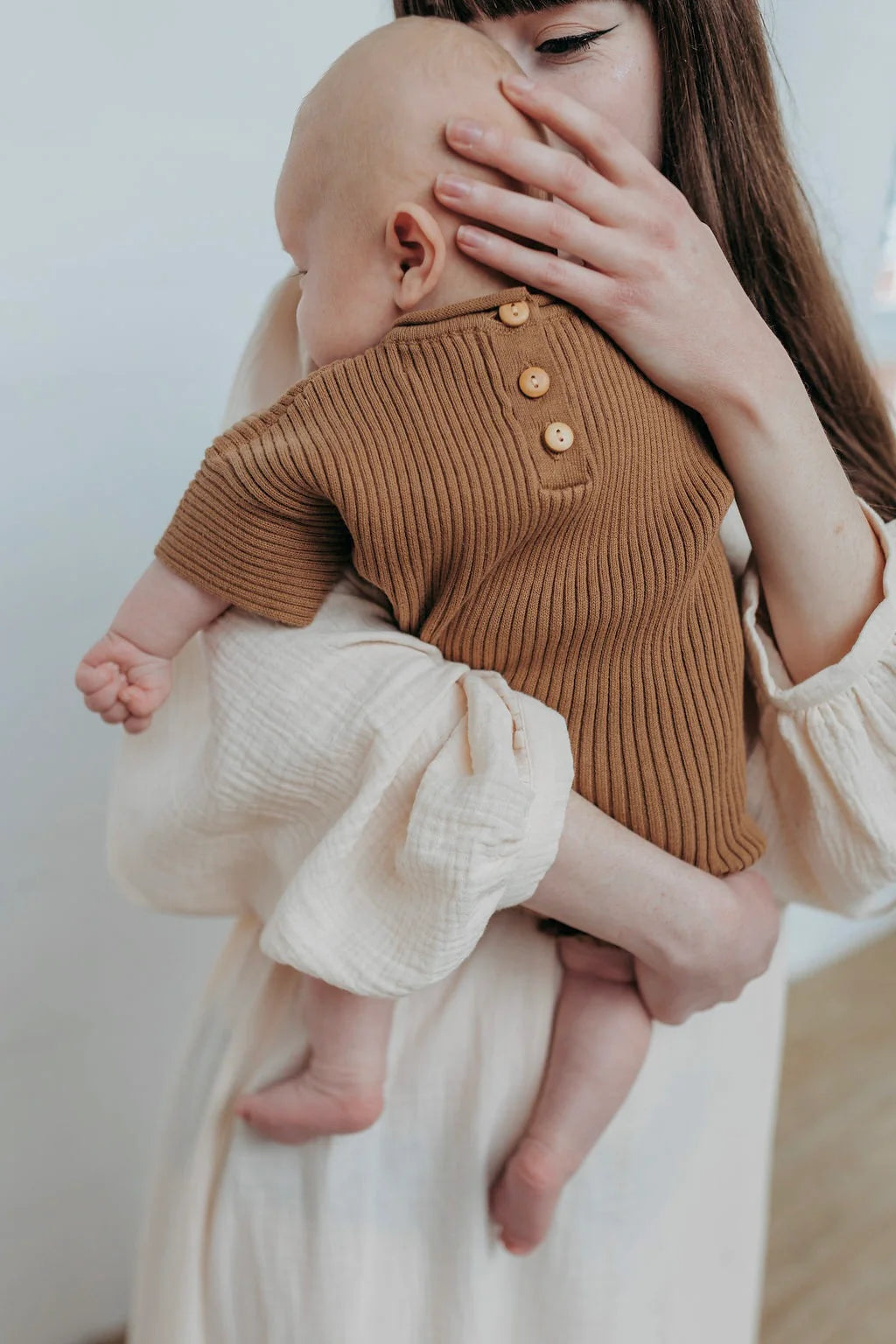 Ribb Romper | Walnut