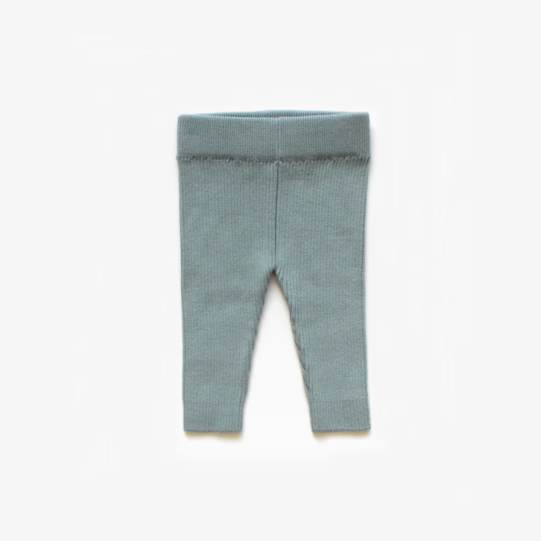 Organic Cotton Rib Knit Leggings | Sky Marle