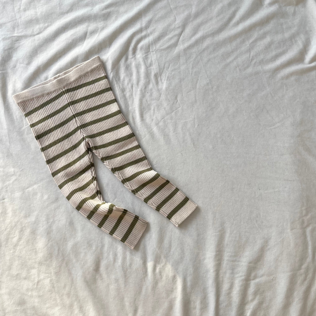 Noa Leggings | Olive Stripe