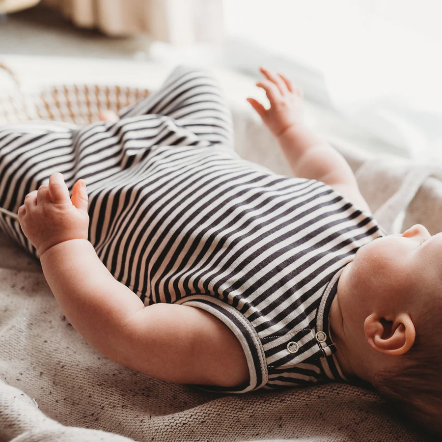 Summer Romper | Midnight Stripe