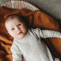 Knit Long Sleeve Bodysuit | Oatmeal