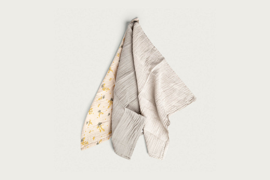 Muslin Burp Cloth 3 Pack | Mimosa