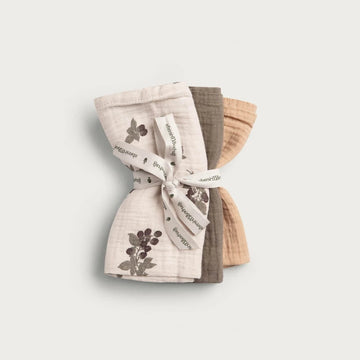 Muslin Burp Cloth 3 Pack | Blackberry