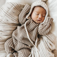 Chunky Rib Knit Set | Acorn