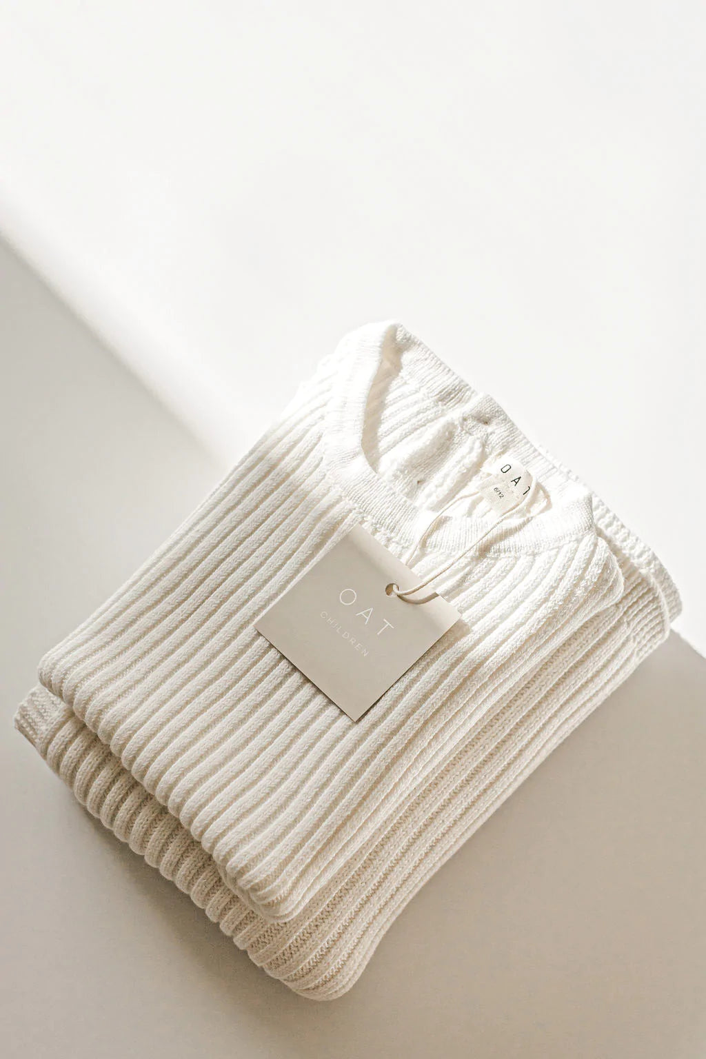 Ribbed Knit Tee Playsuit | Powder