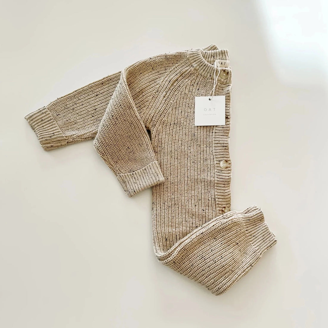 Chunky Knit Playsuit | Oat Fleck