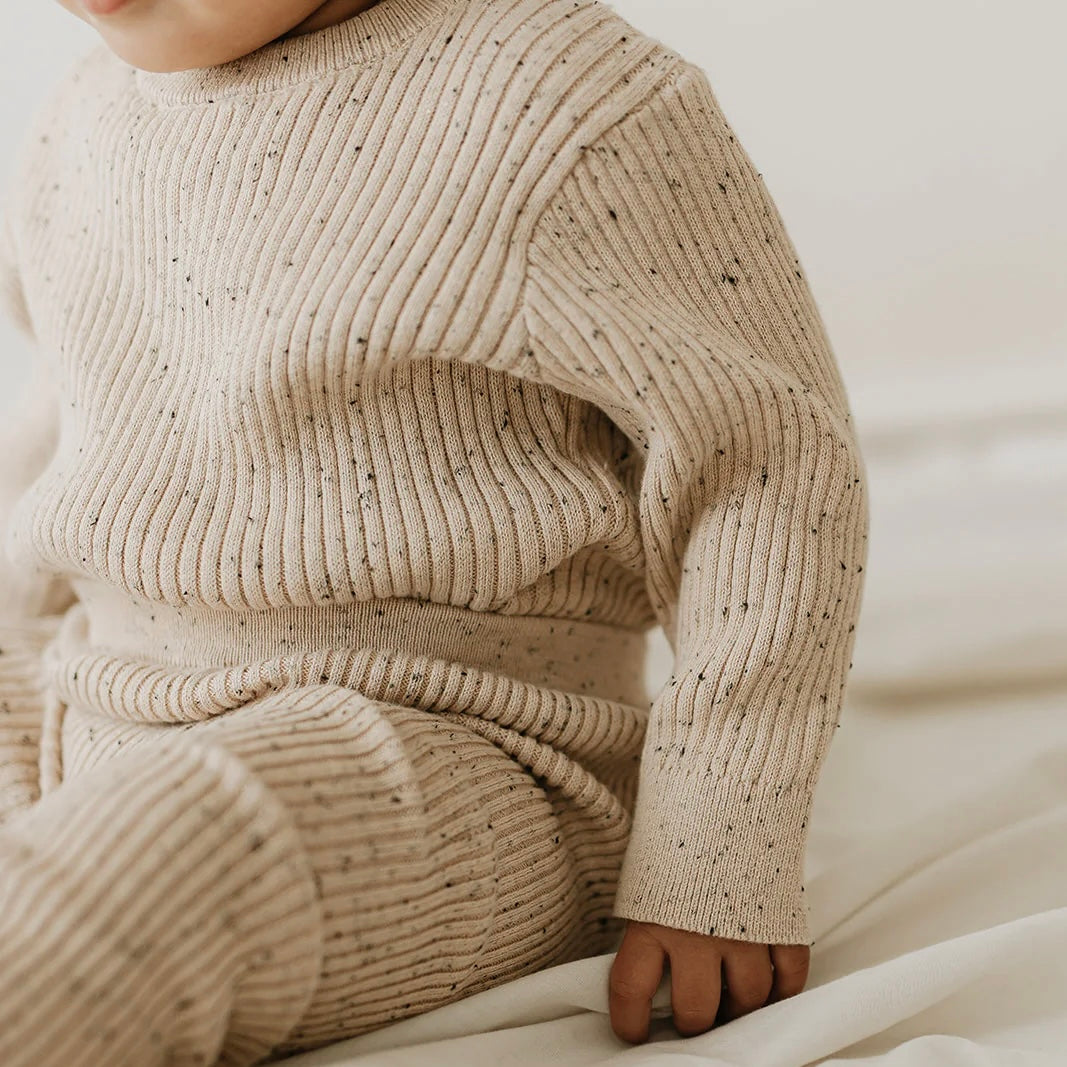 Noa Bodysuit | Oat Flecked