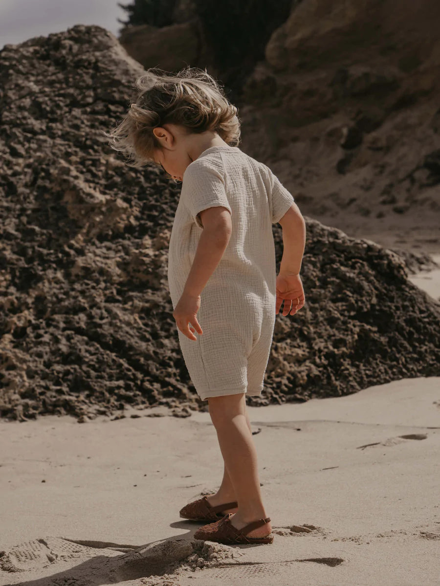 The Kimono Playsuit | Ecru