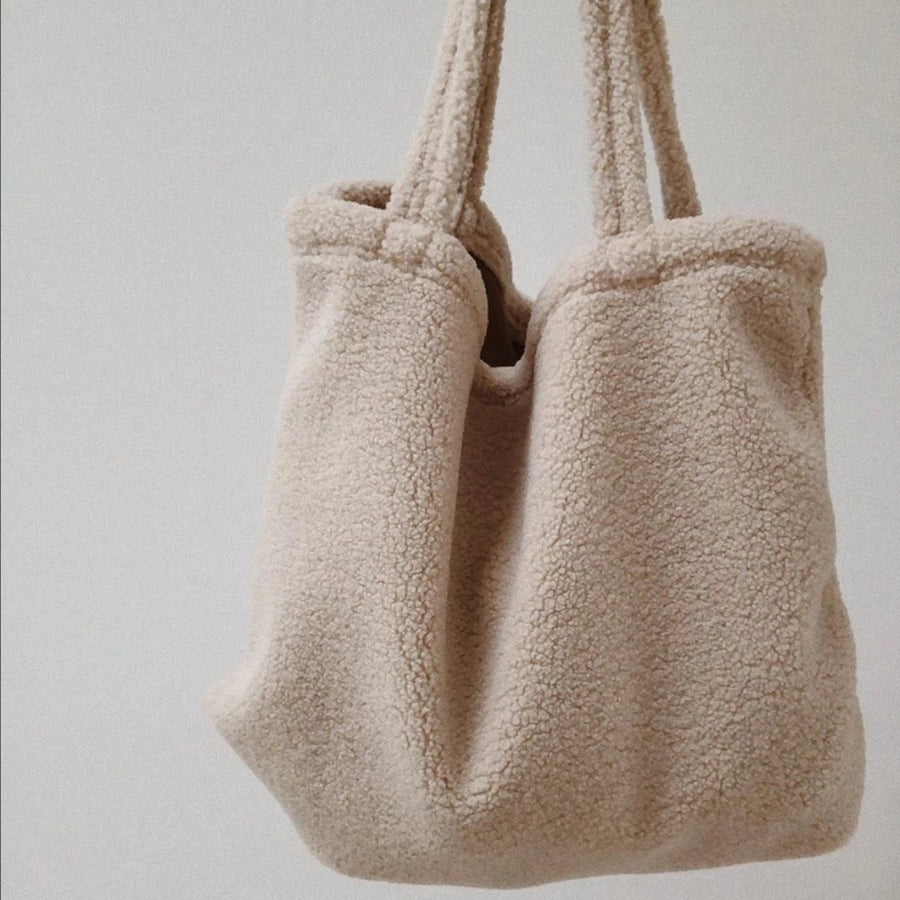 Teddy Mom Bag | Ecru