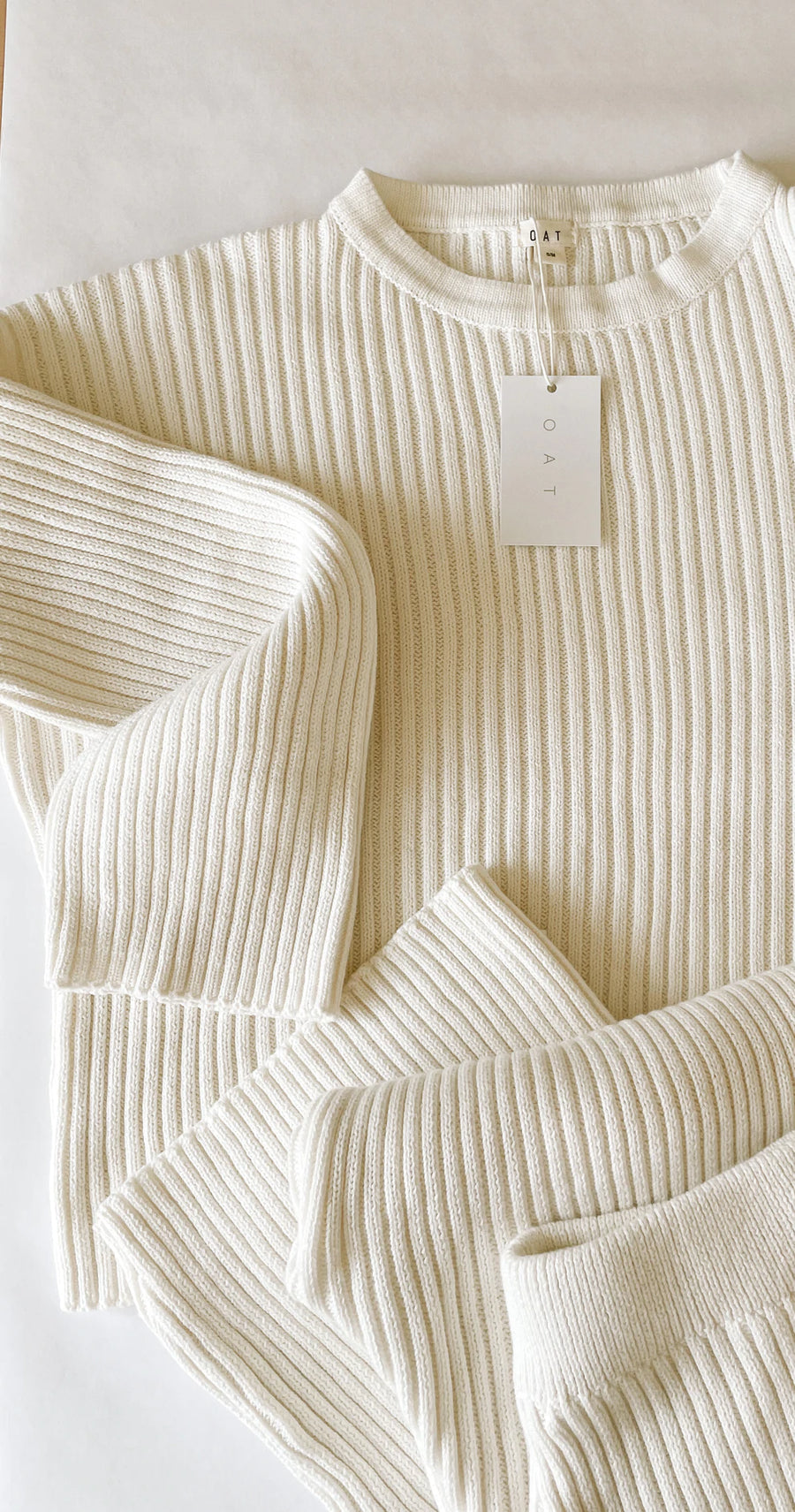 Knit Ribbed Pant | Powder