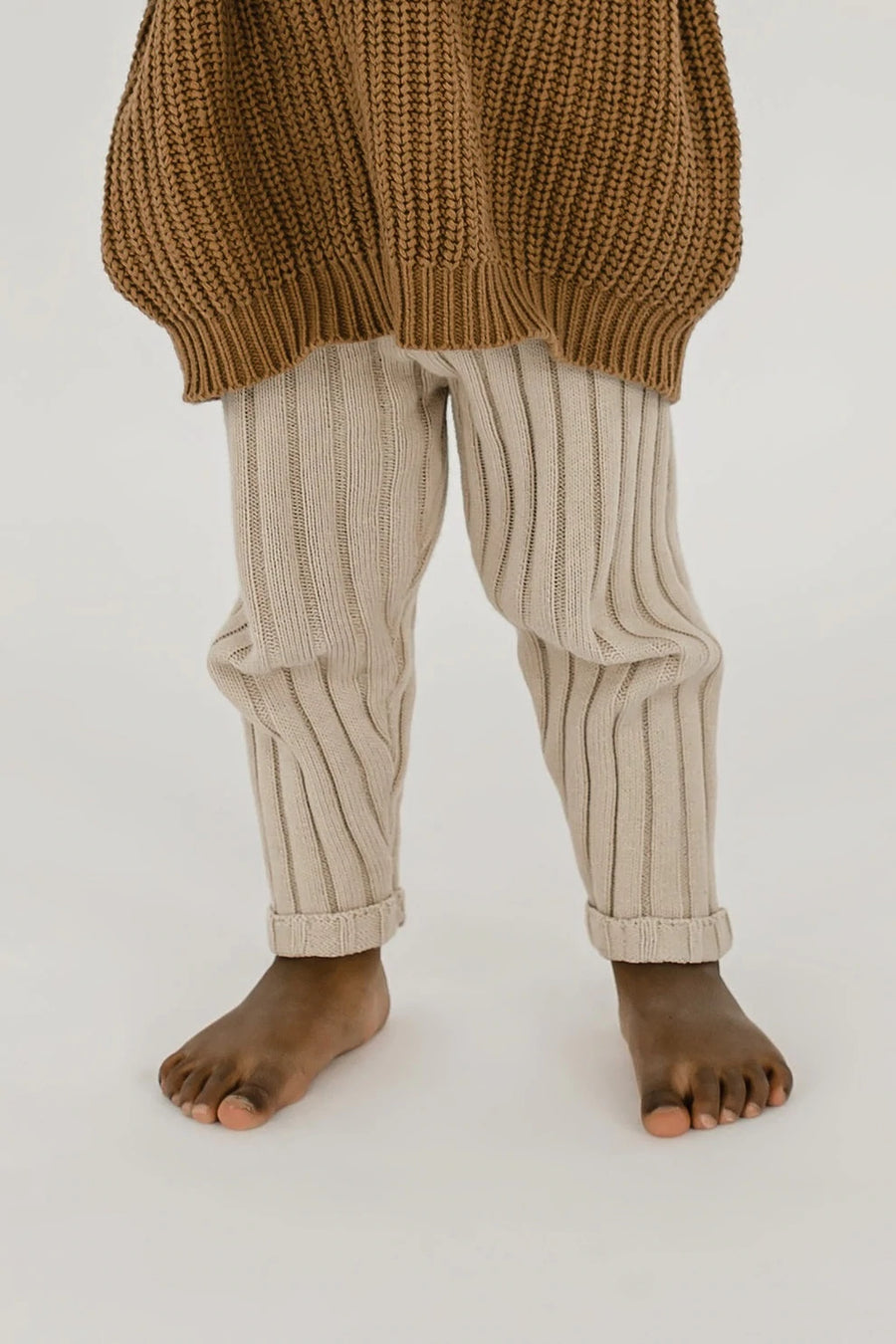 Ribbed Knit Pant | Oat