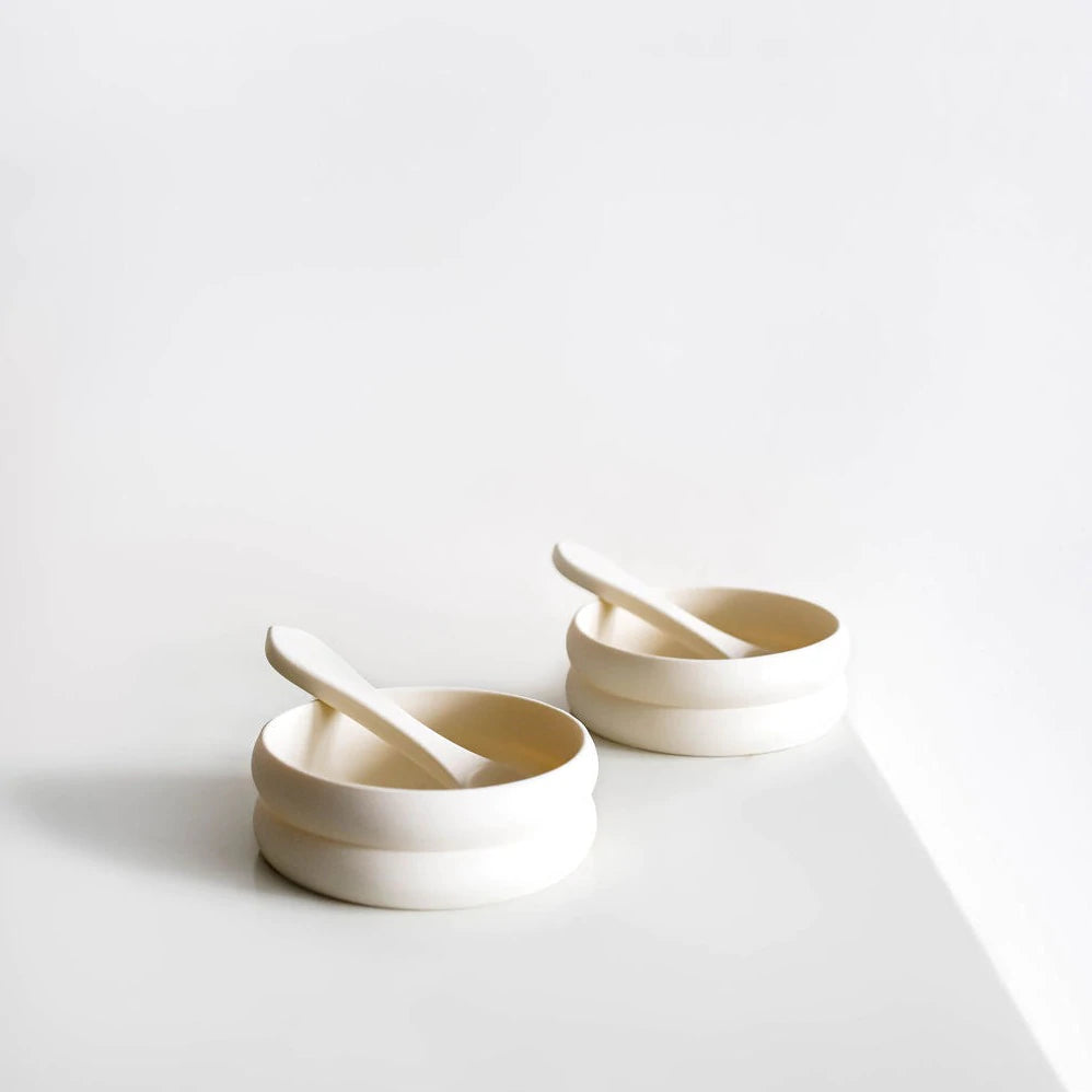 The Bubble Bowl / Spoon 2 Pack | Oatmilk